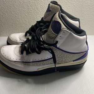 Nike Air Jordan 2 Retro Concord White 385475-153 Size 8